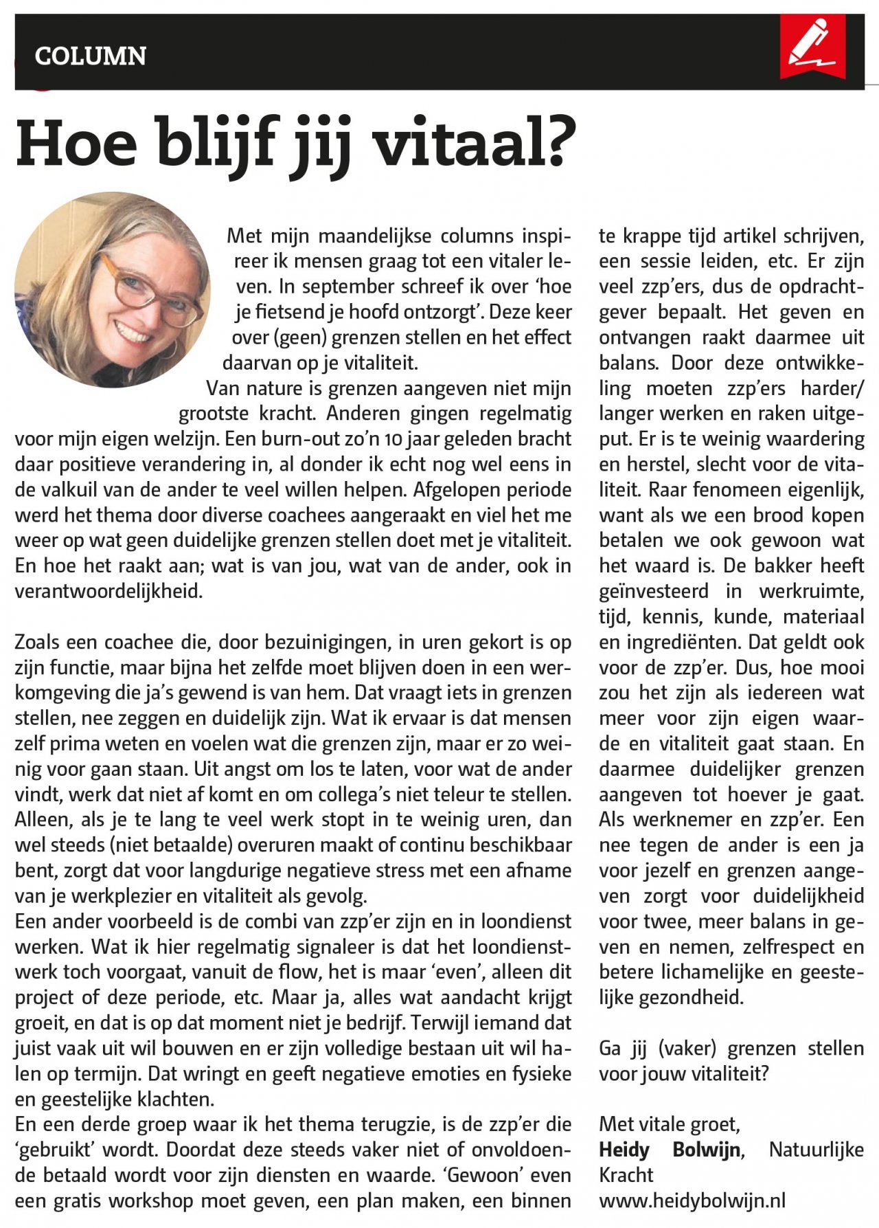 Grenzen aangeven